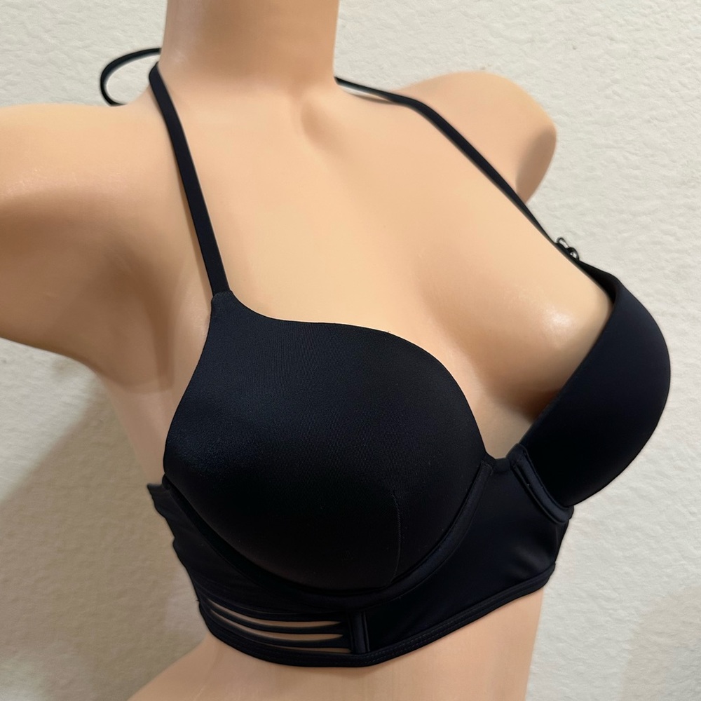 Bombshell Victoria secret Black Halter Bikini top